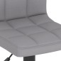 vidaXL Taburetes de cocina 2 unidades de tela gris claro vidaXL Taburetes de cocina 2 unidades de tela gris claro