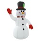vidaXL Muñeco de nieve inflable con LEDs 240 cm vidaXL Muñeco de nieve inflable con LEDs 240 cm