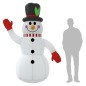 vidaXL Muñeco de nieve inflable con LEDs 240 cm vidaXL Muñeco de nieve inflable con LEDs 240 cm