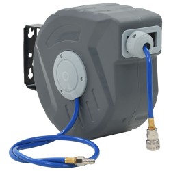 vidaXL Carrete de manguera de aire automático 1/4" 12 m