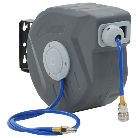 vidaXL Carrete de manguera de aire automático 1/4" 12 m