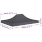vidaXL Techo de carpa para celebraciones gris antracita 4x3 m 270 g/m² vidaXL Techo de carpa para celebraciones gris antracita 4x3 m 270 g/m²