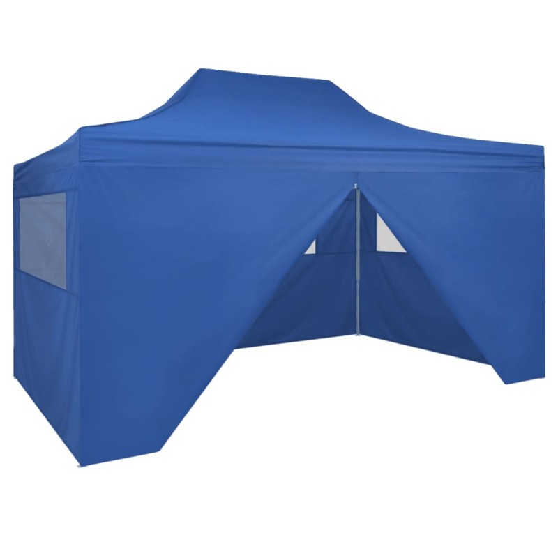 vidaXL Carpa pleglable Pop-up con 4 paredes 3x4,5 m azul vidaXL Carpa pleglable Pop-up con 4 paredes 3x4,5 m azul