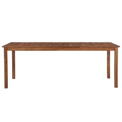 vidaXL Mesa de jardín madera maciza de acacia 200x100x74 cm