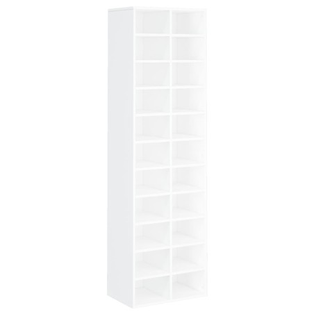 vidaXL Mueble zapatero de madera contrachapada blanco 54x34x183 cm