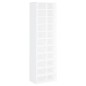 vidaXL Mueble zapatero de madera contrachapada blanco 54x34x183 cm