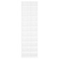 vidaXL Mueble zapatero de madera contrachapada blanco 54x34x183 cm