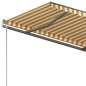 vidaXL Toldo de pie retráctil manual amarillo y blanco 350x250 cm vidaXL Toldo de pie retráctil manual amarillo y blanco 350x250 cm