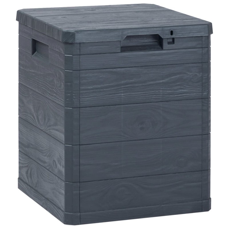vidaXL Caja de almacenamiento de jardín 90 L gris antracita vidaXL Caja de almacenamiento de jardín 90 L gris antracita