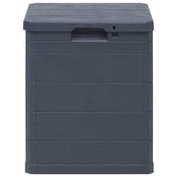 vidaXL Caja de almacenamiento de jardín 90 L gris antracita