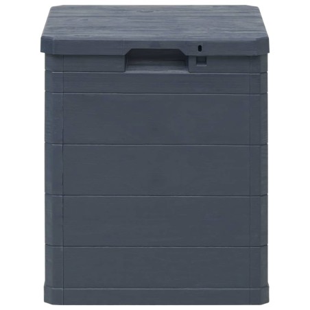 vidaXL Caja de almacenamiento de jardín 90 L gris antracita