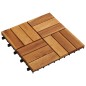 vidaXL Baldosas de porche de acacia 10 piezas 30x30 cm vidaXL Baldosas de porche de acacia 10 piezas 30x30 cm