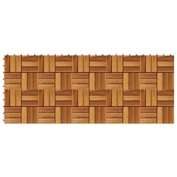 vidaXL Baldosas de porche de acacia 10 piezas 30x30 cm
