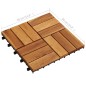 vidaXL Baldosas de porche de acacia 10 piezas 30x30 cm vidaXL Baldosas de porche de acacia 10 piezas 30x30 cm