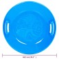 vidaXL Trineo redondo PP azul 66,5 cm vidaXL Trineo redondo PP azul 66,5 cm