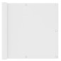 vidaXL Toldo para balcón tela oxford blanco 90x500 cm vidaXL Toldo para balcón tela oxford blanco 90x500 cm