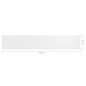 vidaXL Toldo para balcón tela oxford blanco 90x500 cm vidaXL Toldo para balcón tela oxford blanco 90x500 cm