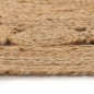 vidaXL Alfombra redonda 120 cm yute trenzado con diseño vidaXL Alfombra redonda 120 cm yute trenzado con diseño