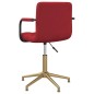 vidaXL Silla de comedor giratoria de terciopelo vino tinto