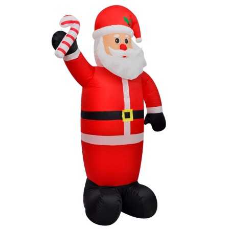 vidaXL Papá Noel inflable con luces LED 120 cm