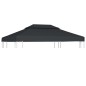 vidaXL Toldo de cenador 2 niveles 310 g/m² 4x3 m gris antracita vidaXL Toldo de cenador 2 niveles 310 g/m² 4x3 m gris antracita