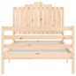 vidaXL Estructura de cama con cabecero madera maciza 100x200 cm vidaXL Estructura de cama con cabecero madera maciza 100x200 cm