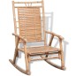 vidaXL Silla mecedora de bambú vidaXL Silla mecedora de bambú