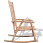 vidaXL Silla mecedora de bambú vidaXL Silla mecedora de bambú