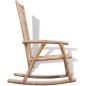 vidaXL Silla mecedora de bambú vidaXL Silla mecedora de bambú