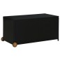 vidaXL Caja de almacenaje de jardín ratán sintético negro 120x65x61 cm vidaXL Caja de almacenaje de jardín ratán sintético negro 120x65x61 cm