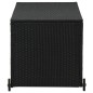 vidaXL Caja de almacenaje de jardín ratán sintético negro 120x65x61 cm vidaXL Caja de almacenaje de jardín ratán sintético negro 120x65x61 cm