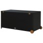 vidaXL Caja de almacenaje de jardín ratán sintético negro 120x65x61 cm vidaXL Caja de almacenaje de jardín ratán sintético negro 120x65x61 cm
