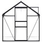 vidaXL Invernadero de aluminio gris antracita 3,61 m²