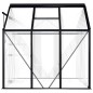 vidaXL Invernadero de aluminio gris antracita 3,61 m²