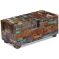 vidaXL Mesa de centro cofre de madera maciza reciclada 80x40x35 cm
