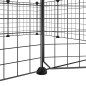 vidaXL Jaula para mascotas de 12 paneles puerta acero negro 35x35cm vidaXL Jaula para mascotas de 12 paneles puerta acero negro 35x35cm