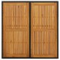 vidaXL Mesa de jardín ratán sintético madera acacia negro 109x107x74cm vidaXL Mesa de jardín ratán sintético madera acacia negro 109x107x74cm