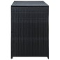 vidaXL Cobertizo doble contenedor basura ratán negro 148x80x111cm vidaXL Cobertizo doble contenedor basura ratán negro 148x80x111cm