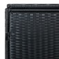 vidaXL Cobertizo doble contenedor basura ratán negro 148x80x111cm vidaXL Cobertizo doble contenedor basura ratán negro 148x80x111cm