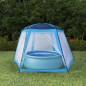 vidaXL Carpa para piscina de tela azul 500x433x250 cm