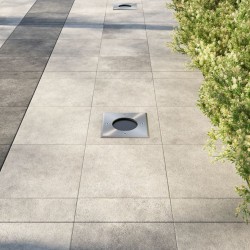 vidaXL Lámparas de suelo de jardín cuadradas 3 unidades