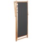 vidaXL Silla de playa plegable estructura de madera y tela gris vidaXL Silla de playa plegable estructura de madera y tela gris