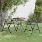 vidaXL Silla jardín plegable 2 uds antracita malla metálica expandida vidaXL Silla jardín plegable 2 uds antracita malla metálica expandida