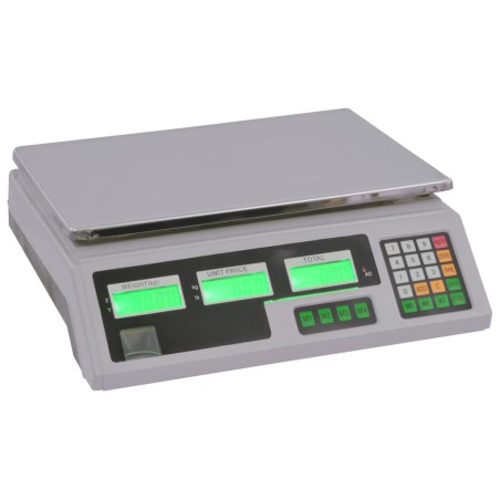 vidaXL Báscula digital 30 kg con batería recargable 