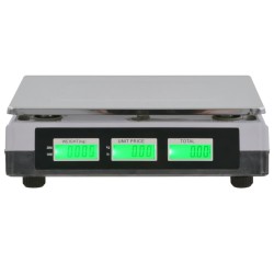 vidaXL Báscula digital 30 kg con batería recargable 