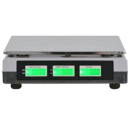 vidaXL Báscula digital 30 kg con batería recargable 