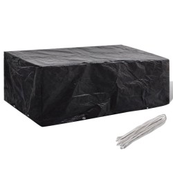 vidaXL Cubierta para muebles de jardín 8 ojales 200x160x70 cm