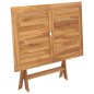 vidaXL Mesa plegable de jardín madera maciza de teca 120x70x75 cm vidaXL Mesa plegable de jardín madera maciza de teca 120x70x75 cm