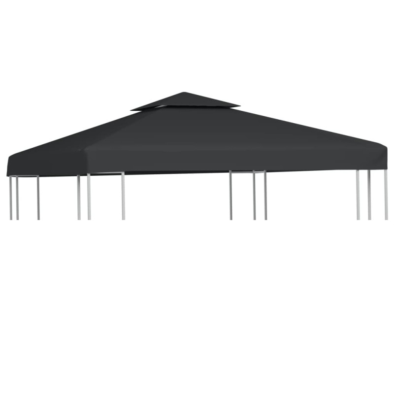 vidaXL Cubierta de repuesto de cenador 310 g/m² gris oscuro 3x3 m vidaXL Cubierta de repuesto de cenador 310 g/m² gris oscuro 3x3 m
