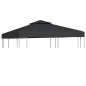 vidaXL Cubierta de repuesto de cenador 310 g/m² gris oscuro 3x3 m vidaXL Cubierta de repuesto de cenador 310 g/m² gris oscuro 3x3 m